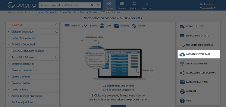 Identifiez les sociétés qui ressemblent à vos meilleurs clients