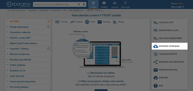 Identifiez les sociétés qui ressemblent à vos meilleurs clients