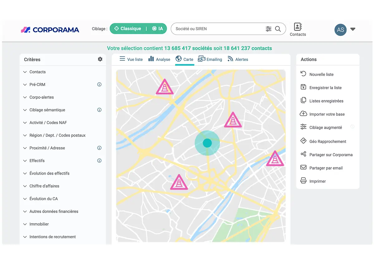 intent data évènements corps de métier chantiers